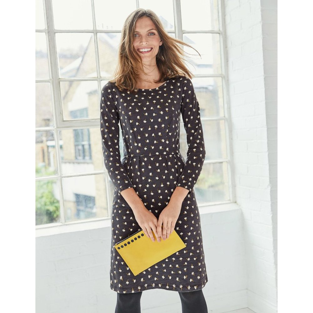Boden Penny Jersey Flower Print Dress -